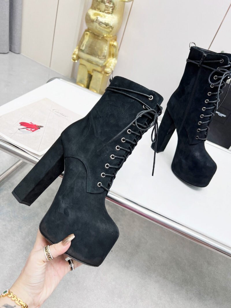 Botines Cherry de Plataforma Piel YSL - Imagen 5
