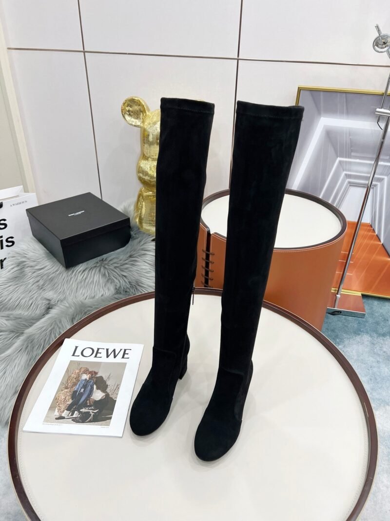 Botas Altas Lou de Piel YSL - Imagen 9