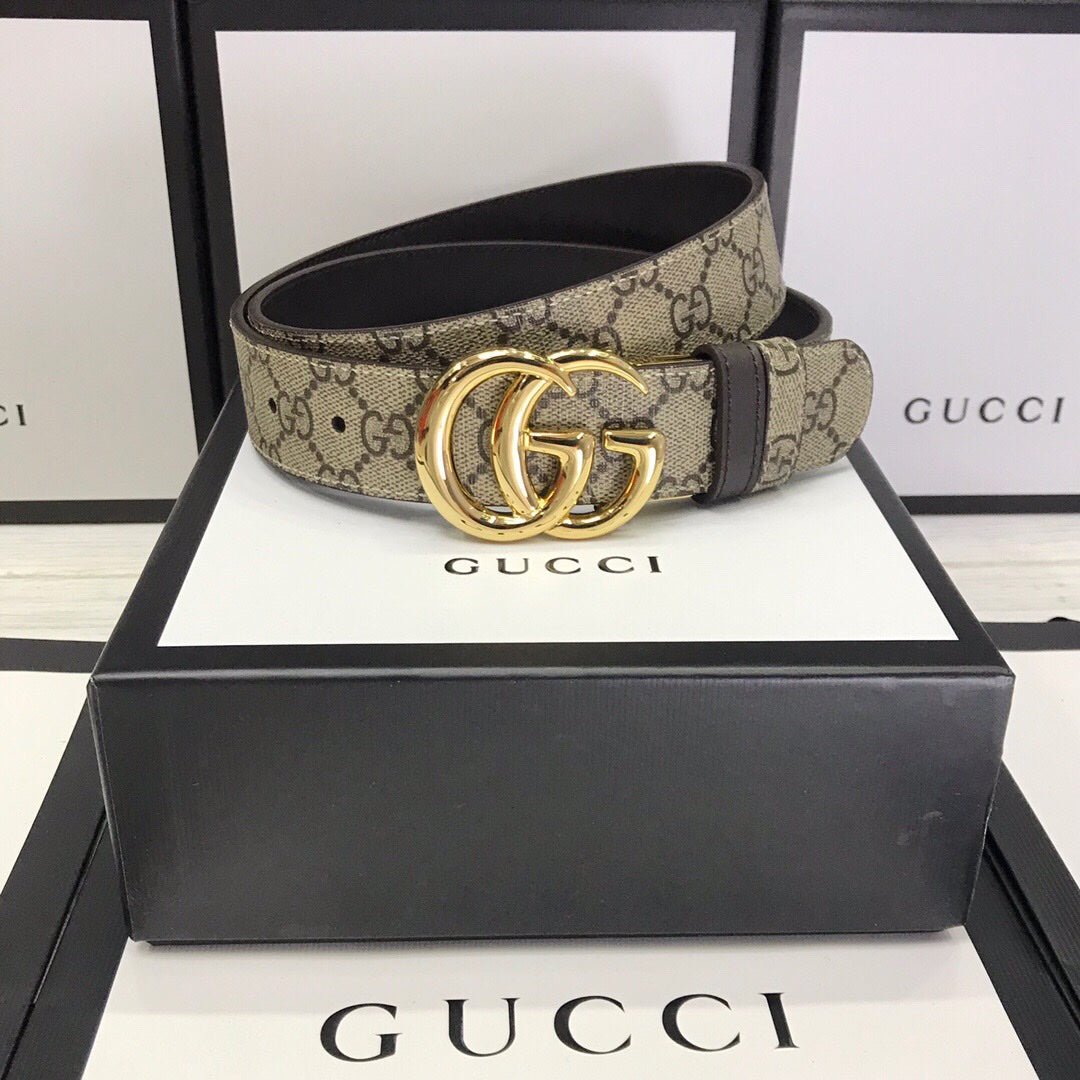 Cinturón GG Marmont reversible GUCCI