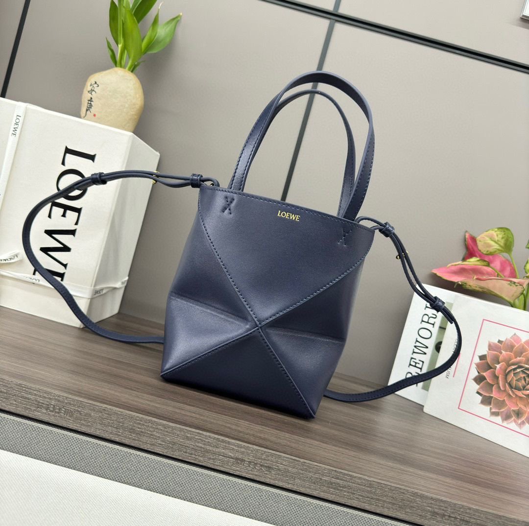Bolso Puzzle Fold tote mini Loewe