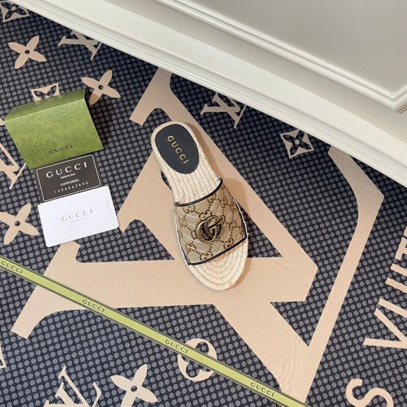 SANDALIA DE LONA MATELASSÉ GG GUCCI - Imagen 7