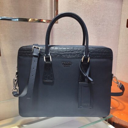 Bolso de mano de piel PRADA