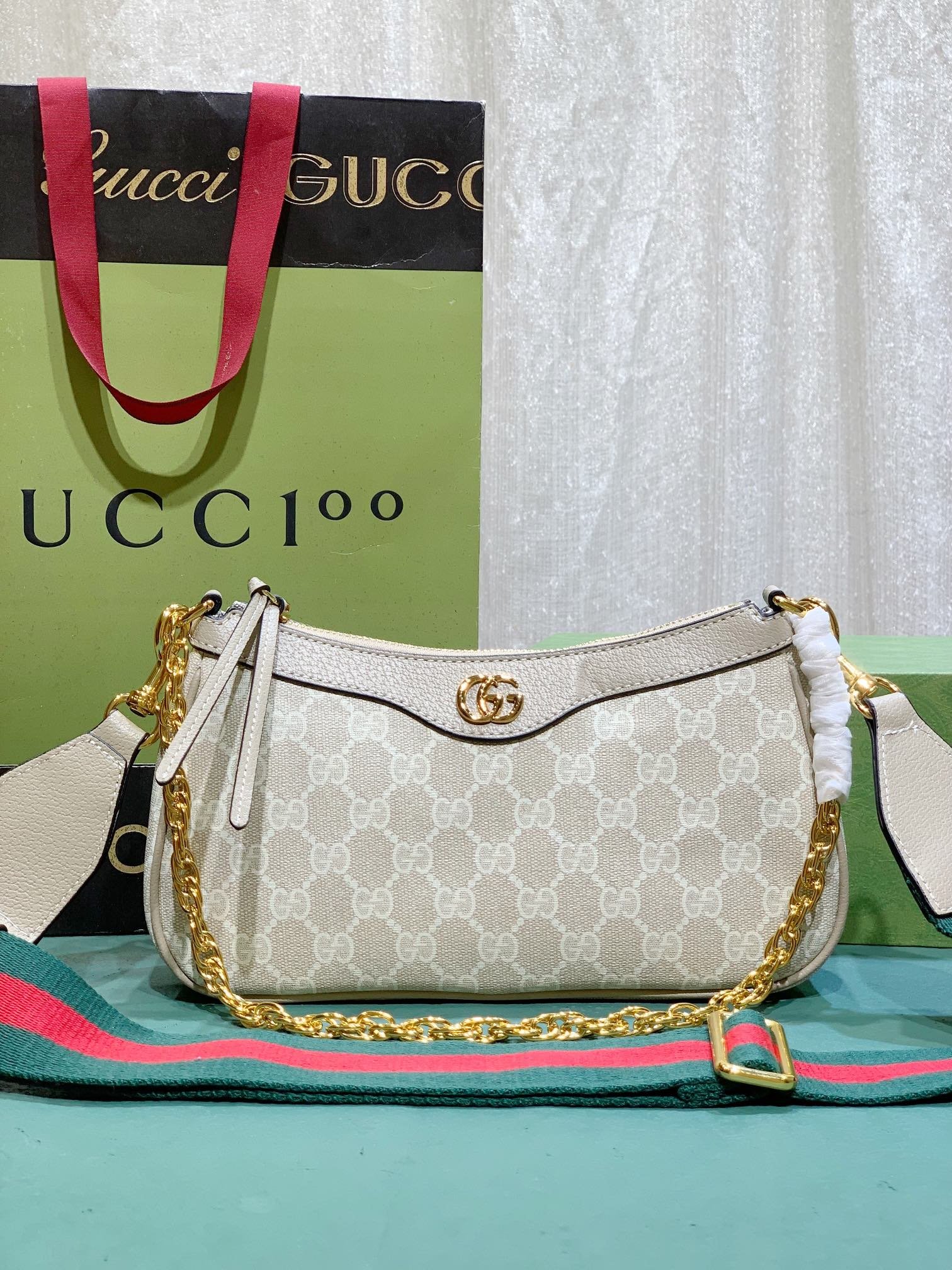 Bolso de mano ophidia pequeño Gucci
