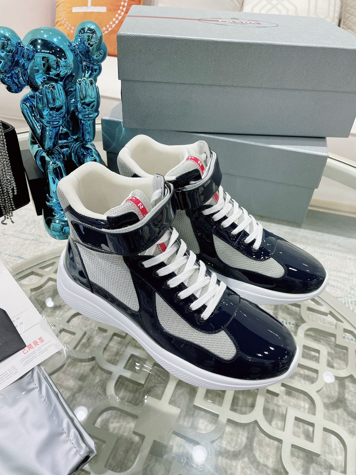 Zapatillas altas Prada America's Cup