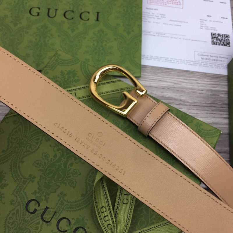 Cinturón con hebilla de G Gucci - Imagen 5