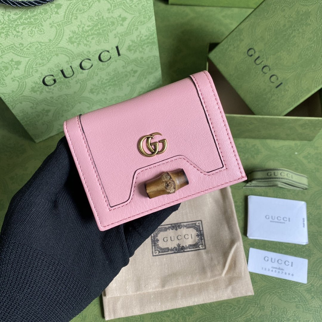 Monedero con detalle de bambú GUCCI