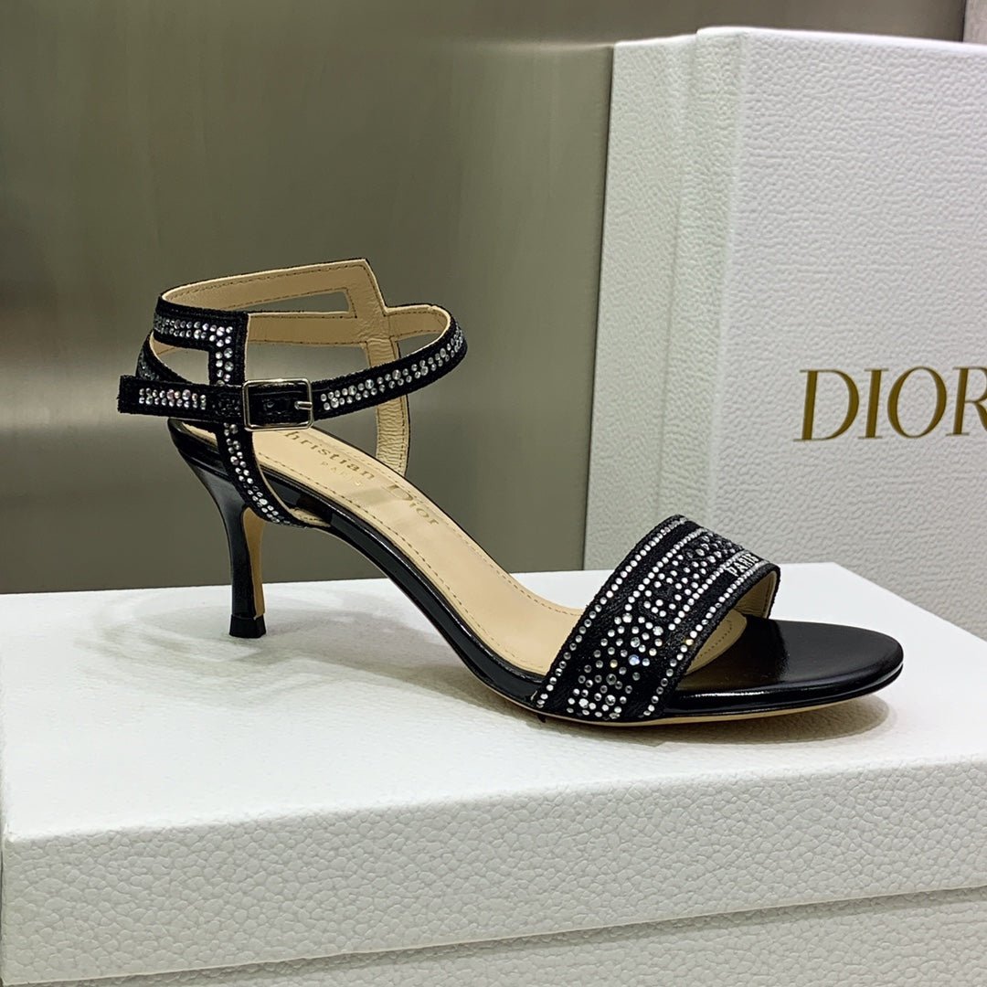 Sandalia con tacón bajo Dway Dior