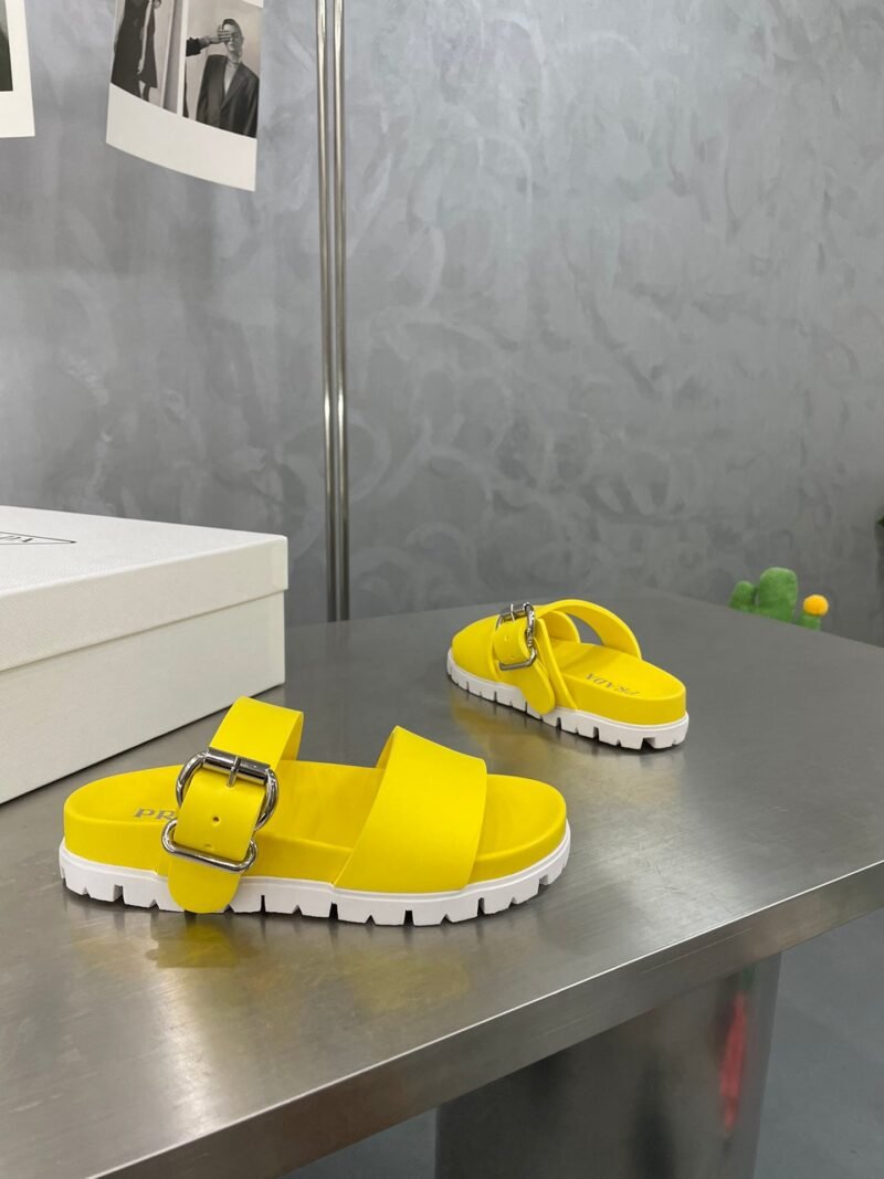 Sandalias de piel PRADA - Imagen 7