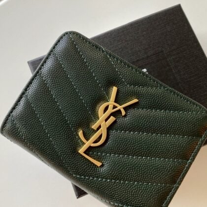 Cartera Monogram Compact de piel SAINT LAURENT