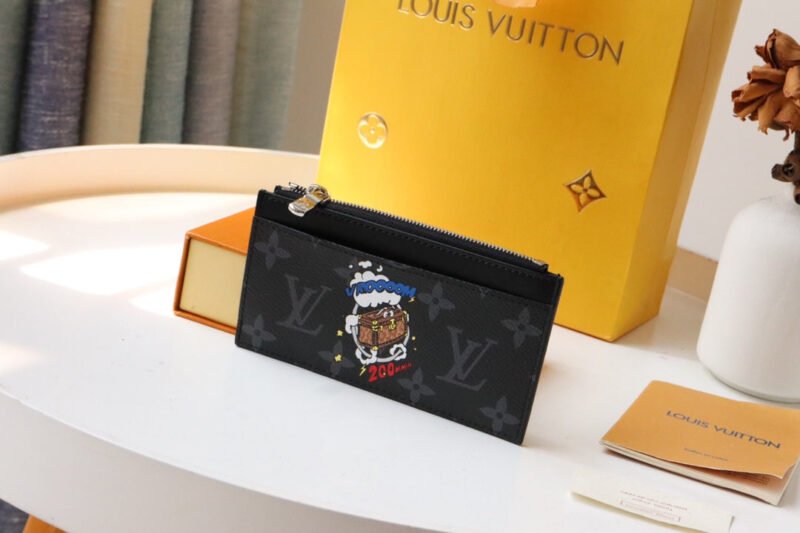 TARJETERO CON CREMALLERA Louis Vuitton