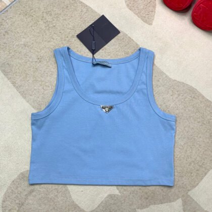 Camiseta crop Prada