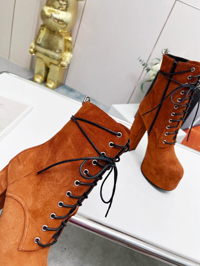 Botines Cherry de Plataforma Piel YSL - Imagen 8