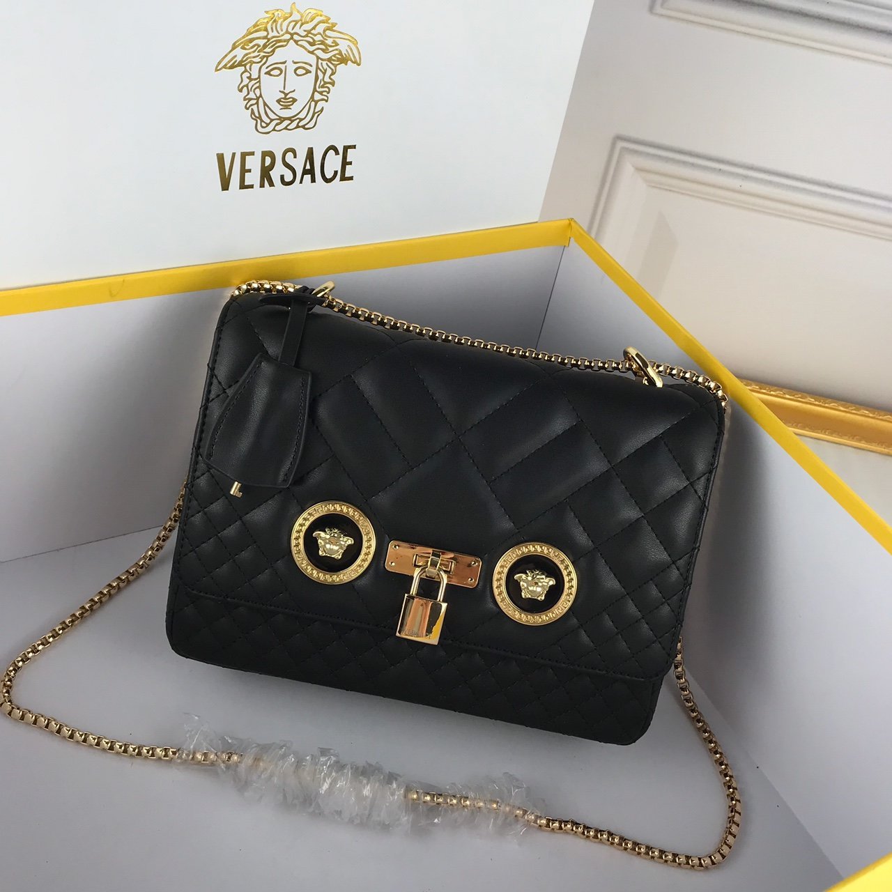 Versace Quilted Small Shoulder Bag - KJ PLUS