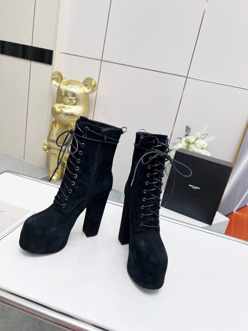 Botines Cherry de Plataforma Piel YSL - Imagen 4