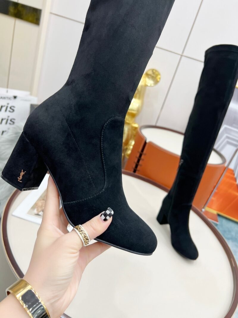 Botas Altas Lou de Piel YSL - Imagen 6