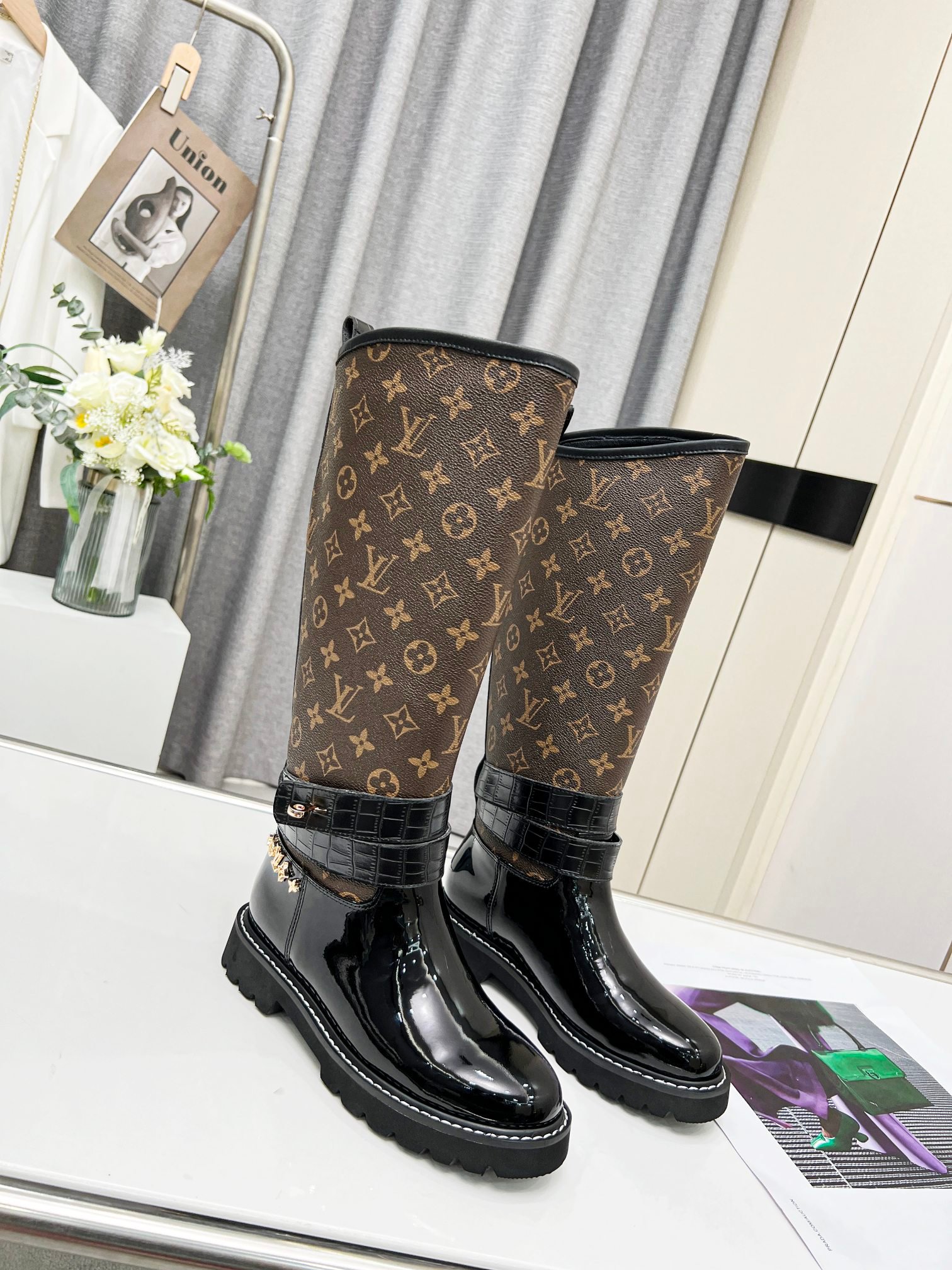 Bota Plana Militar Territory Louis Vuitton