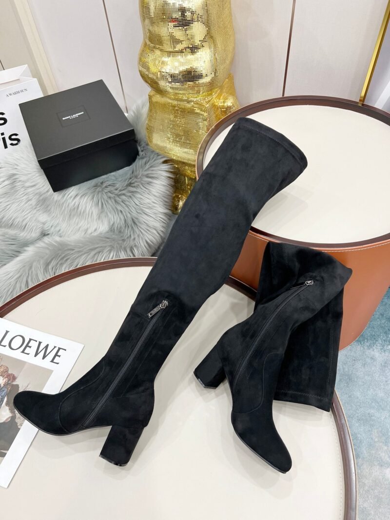Botas Altas Lou de Piel YSL - Imagen 5