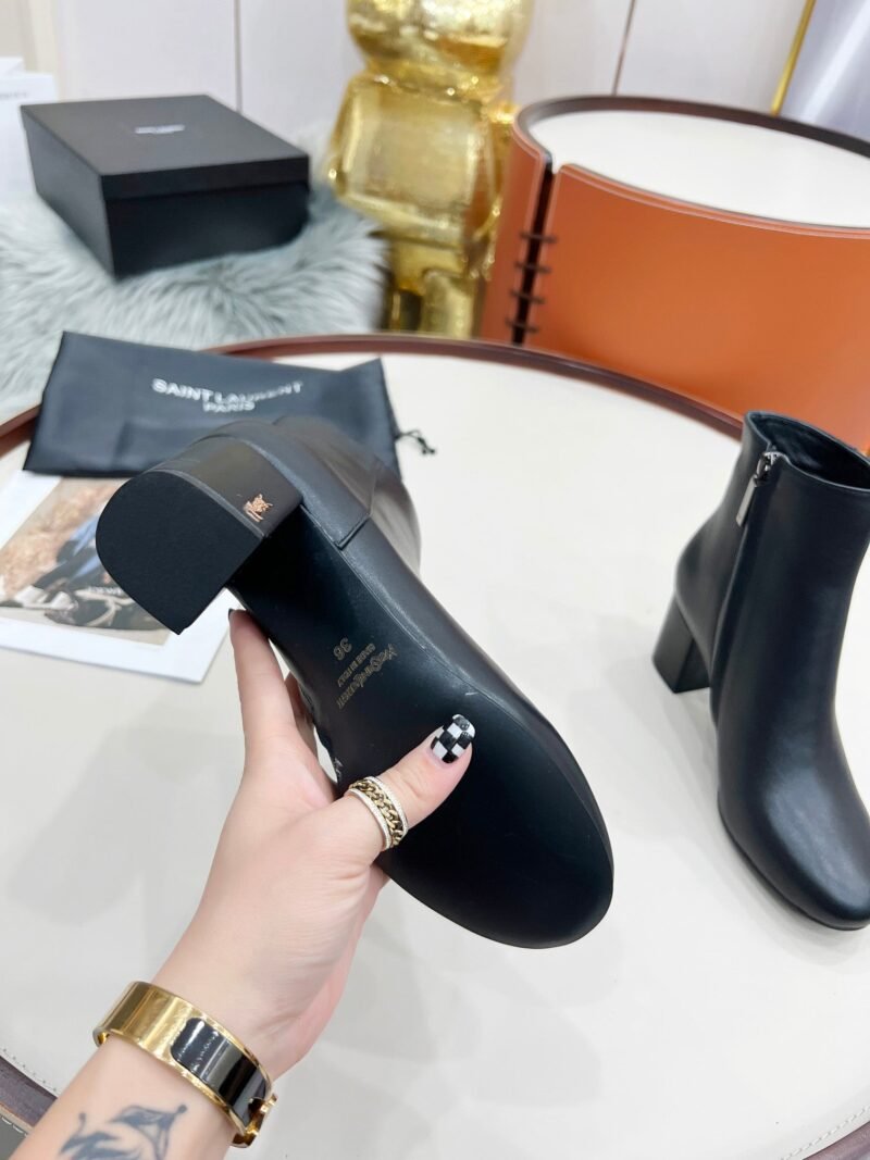 Botines Lou de Piel Lisa YSL - Imagen 6