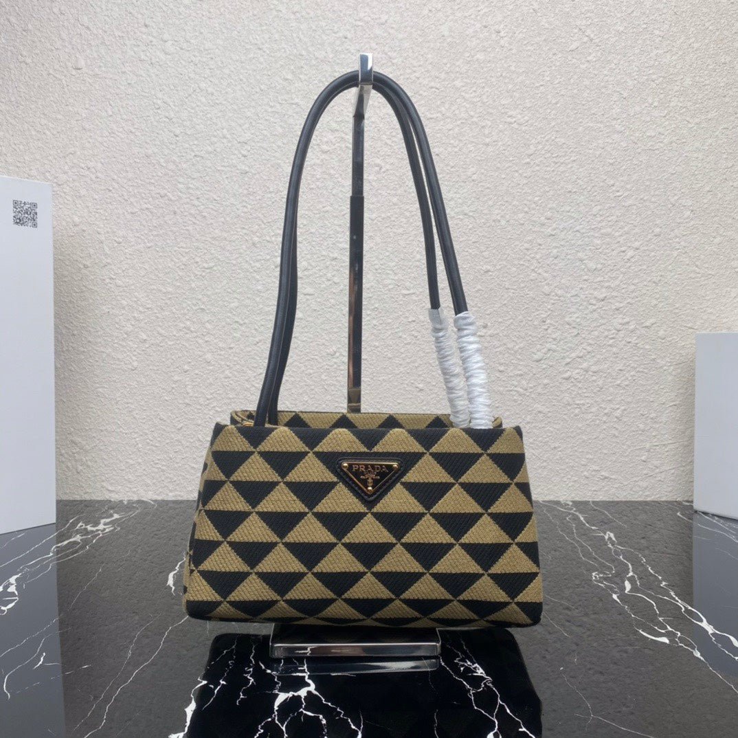 Bolso Prada Symbole pequeño de tela bordada