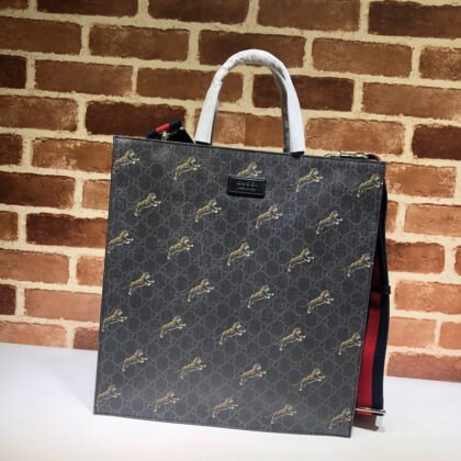GG Supreme Tote Negro GUCCI - KJ PLUS