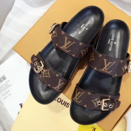 SANDALIA MULE PLANA BOM DIA LOUIS VUITTON