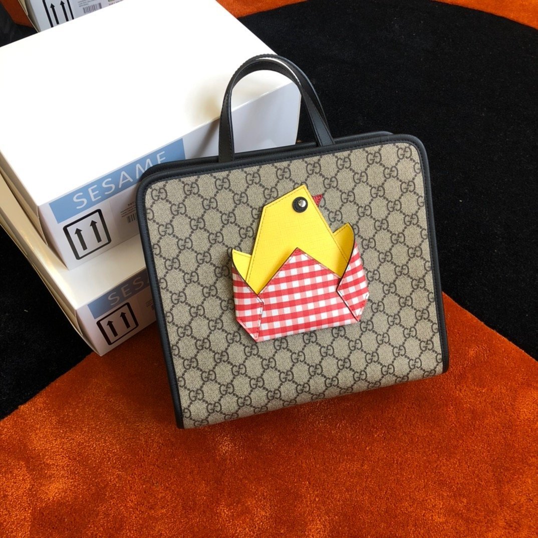 Bolso tote infantil con GG y polluelo GUCCI - KJ PLUS