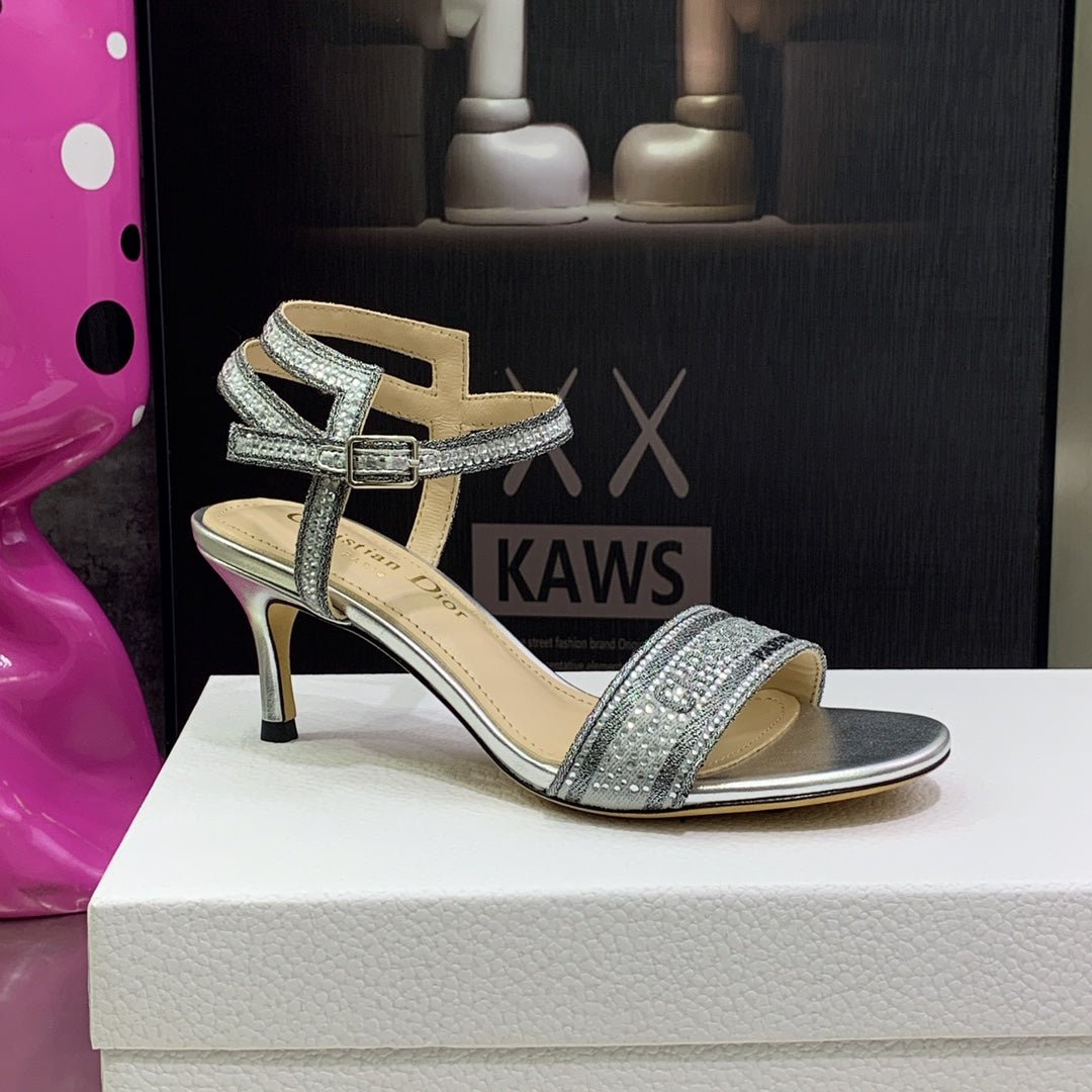 Sandalia con tacón bajo Dway Dior