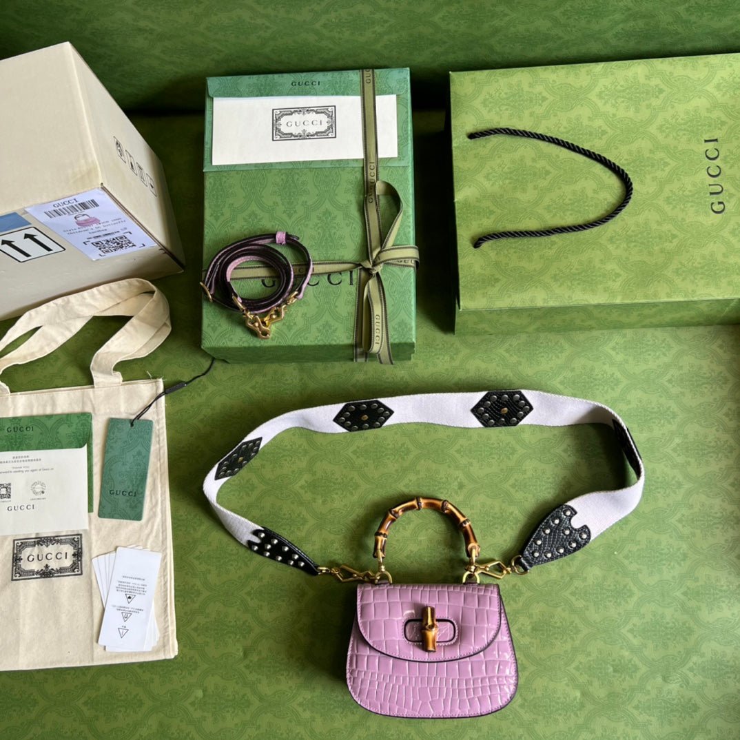 Gucci Bamboo 1947 minibolso de asa superior