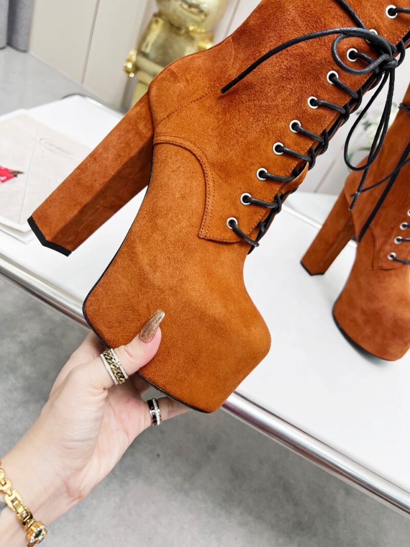 Botines Cherry de Plataforma Piel YSL - Imagen 7