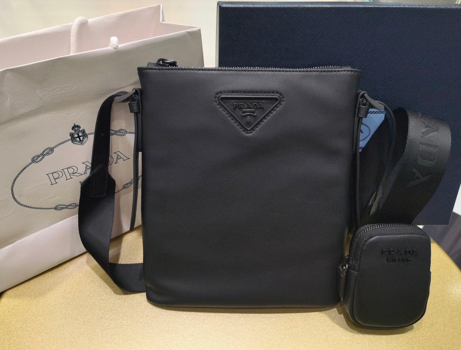 Bolso de piel Saffiano PRADA