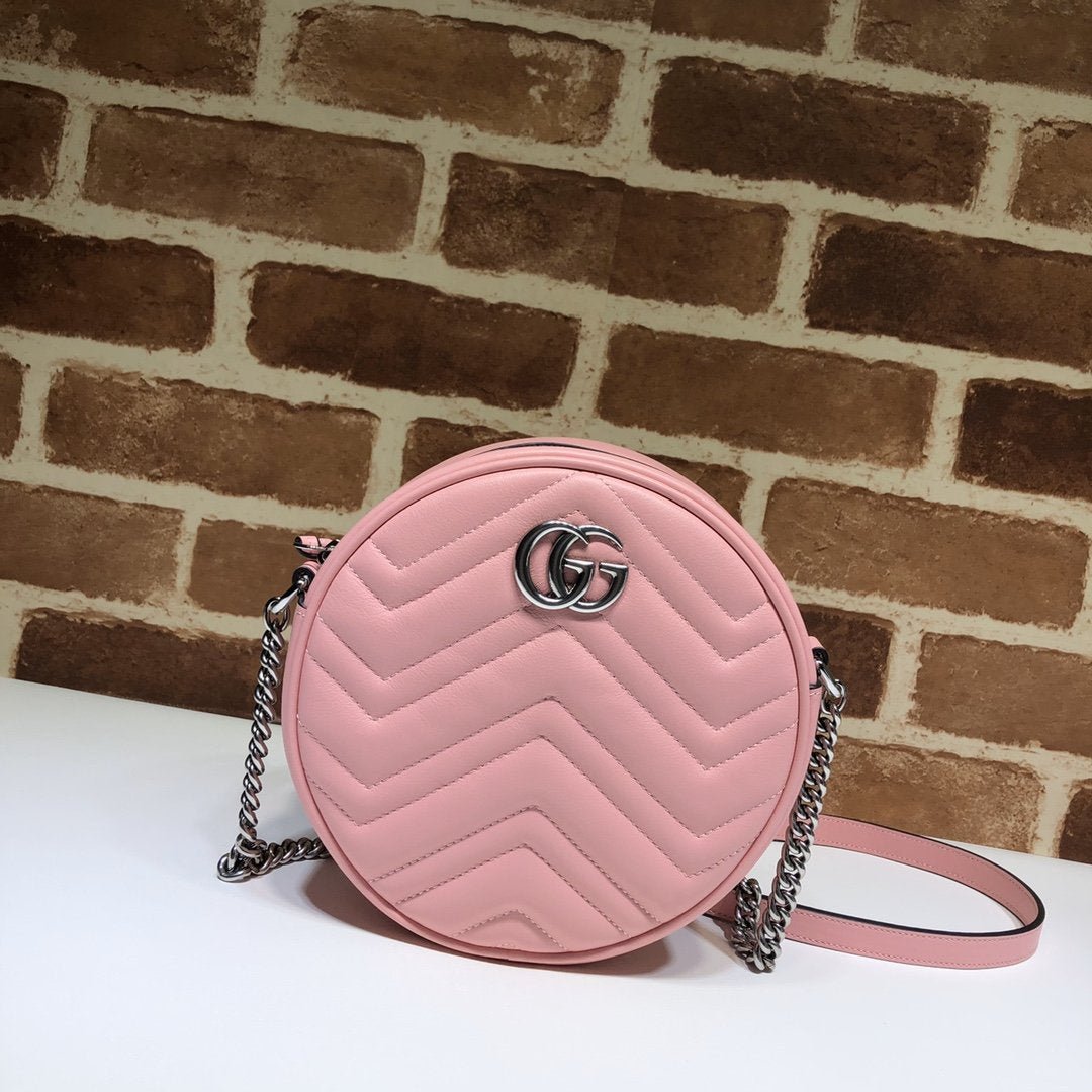 Minibolso de Hombro GG Marmont Redondo GUCCI