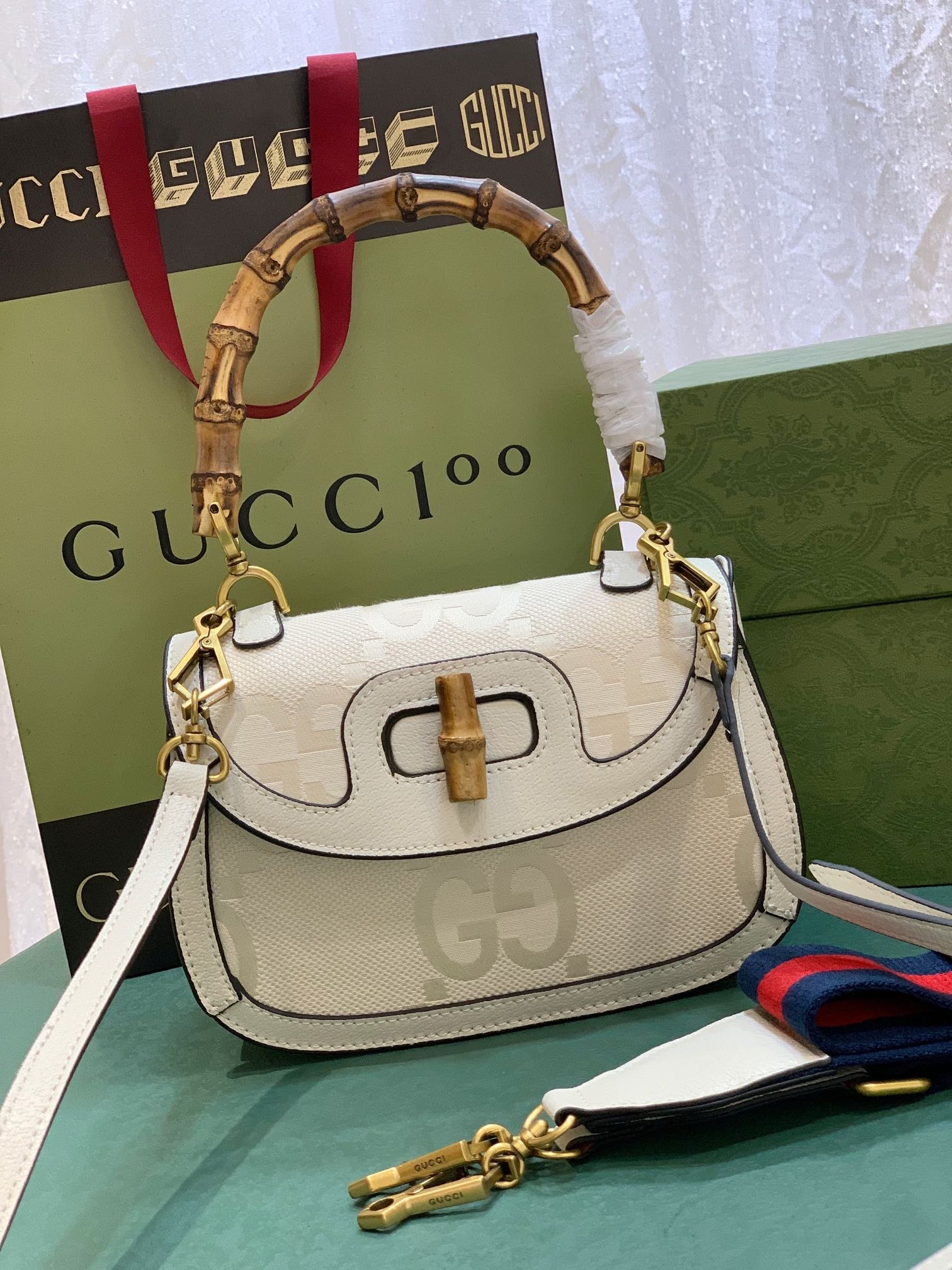 Bolso bamboo pequeño Gucci