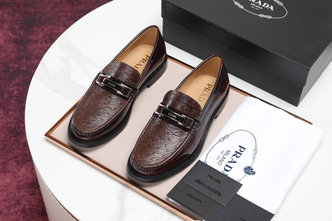 Mocasines de piel Prada