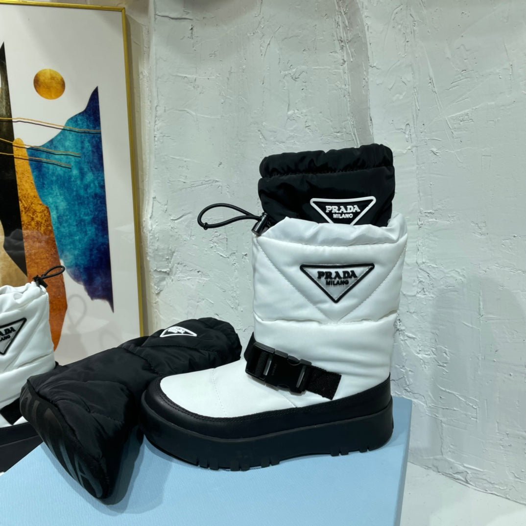 Botines en gabardina de Nylon PRADA