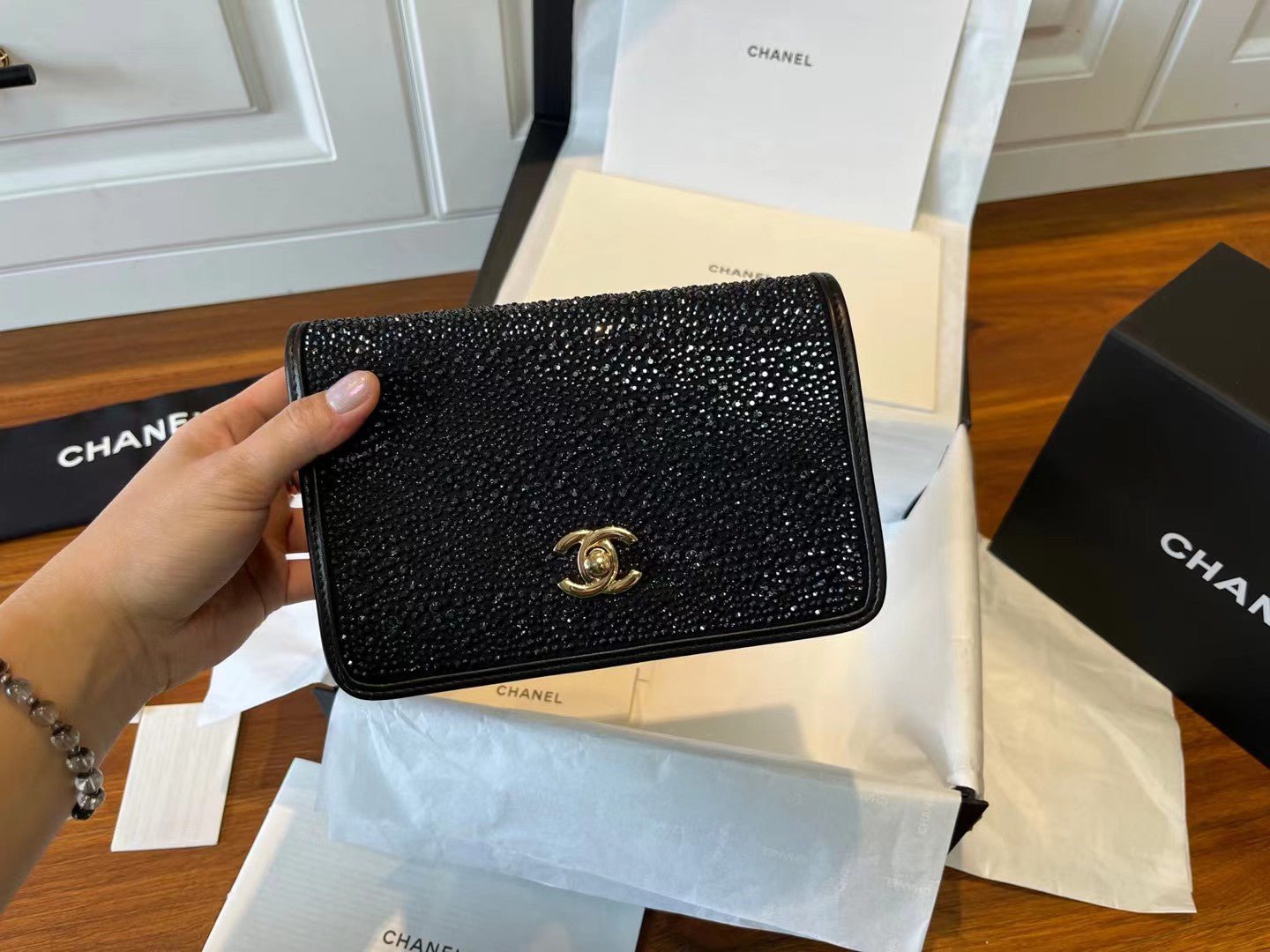 Bolso de mano con cadena Chanel