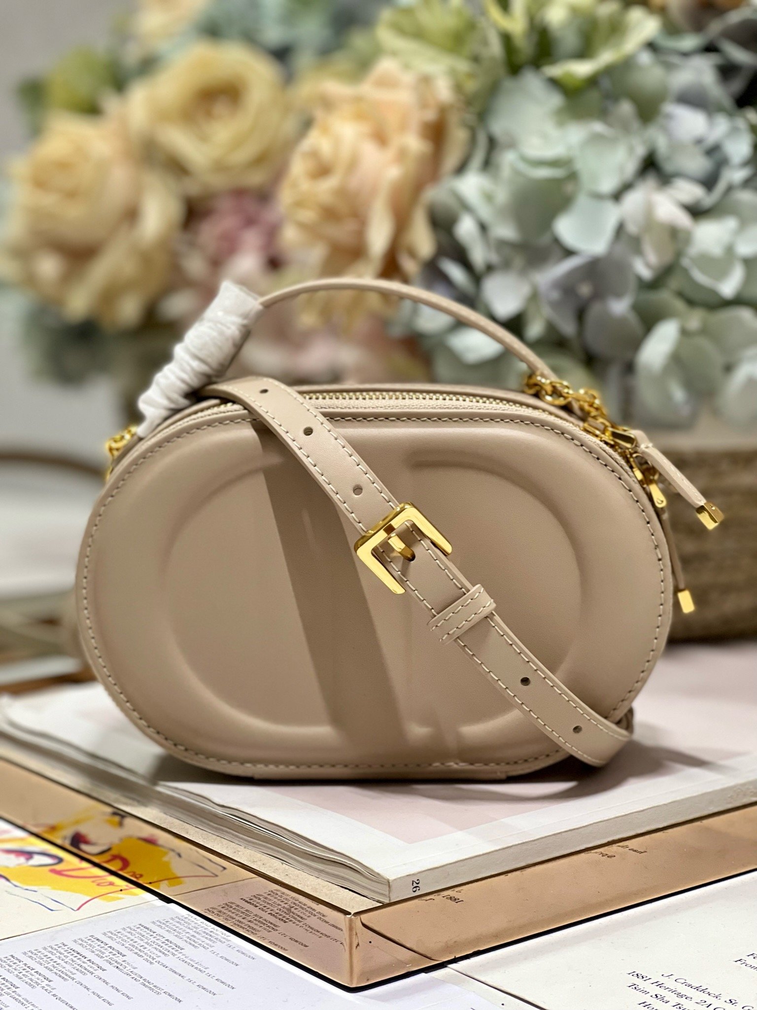 Bolso Camera ovalado CD Signature Dior