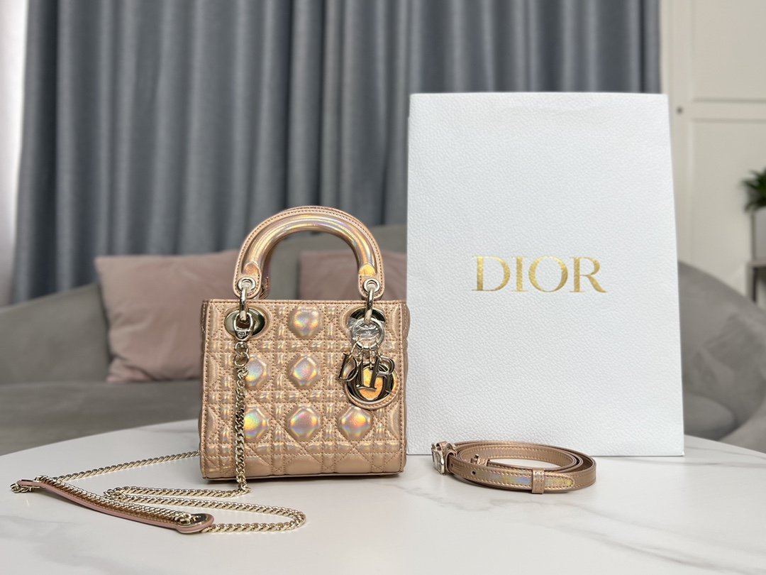 Microbolso Lady Dior - Dior Or