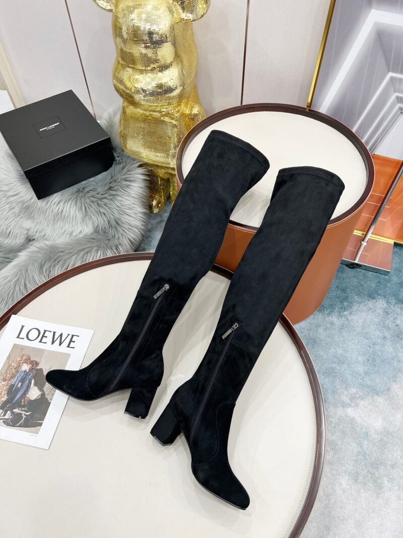 Botas Altas Lou de Piel YSL - Imagen 4
