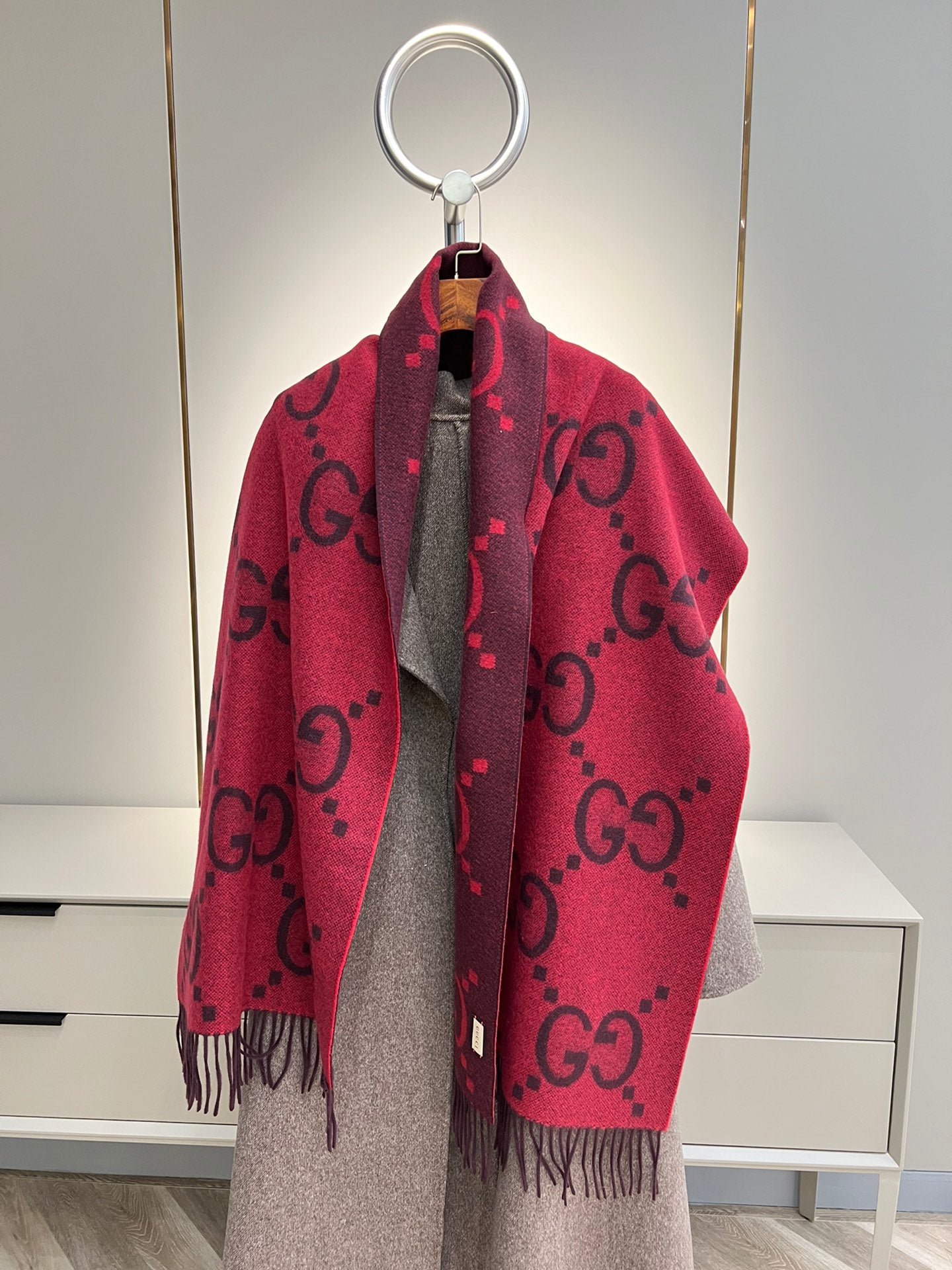 Bufanda de punto de jacquard GUCCI