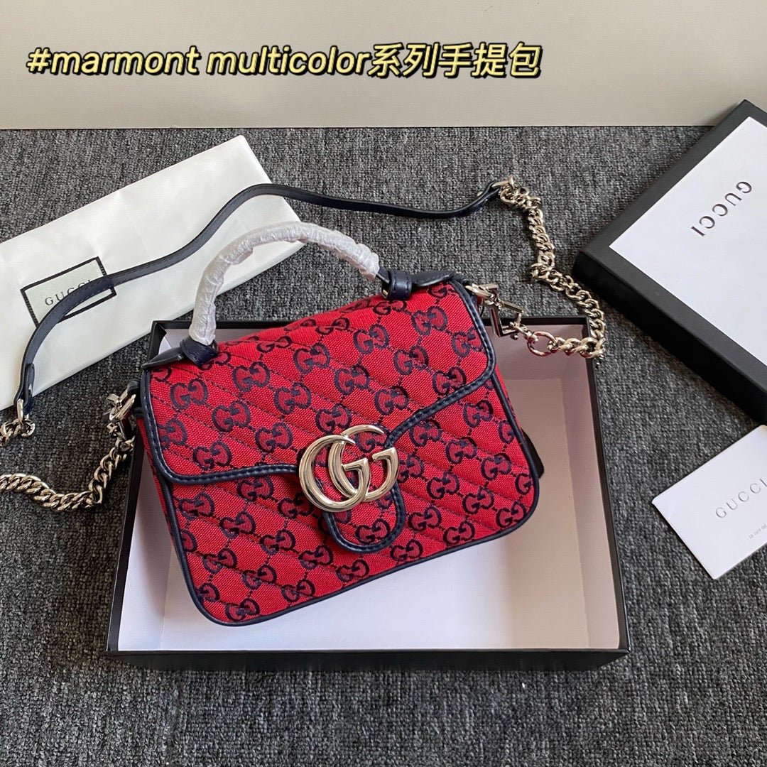 Minibolso de mano marmont lona GUCCI