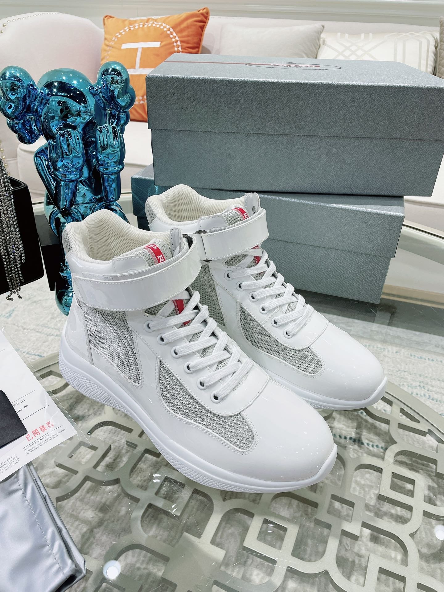 Zapatillas altas Prada America's Cup