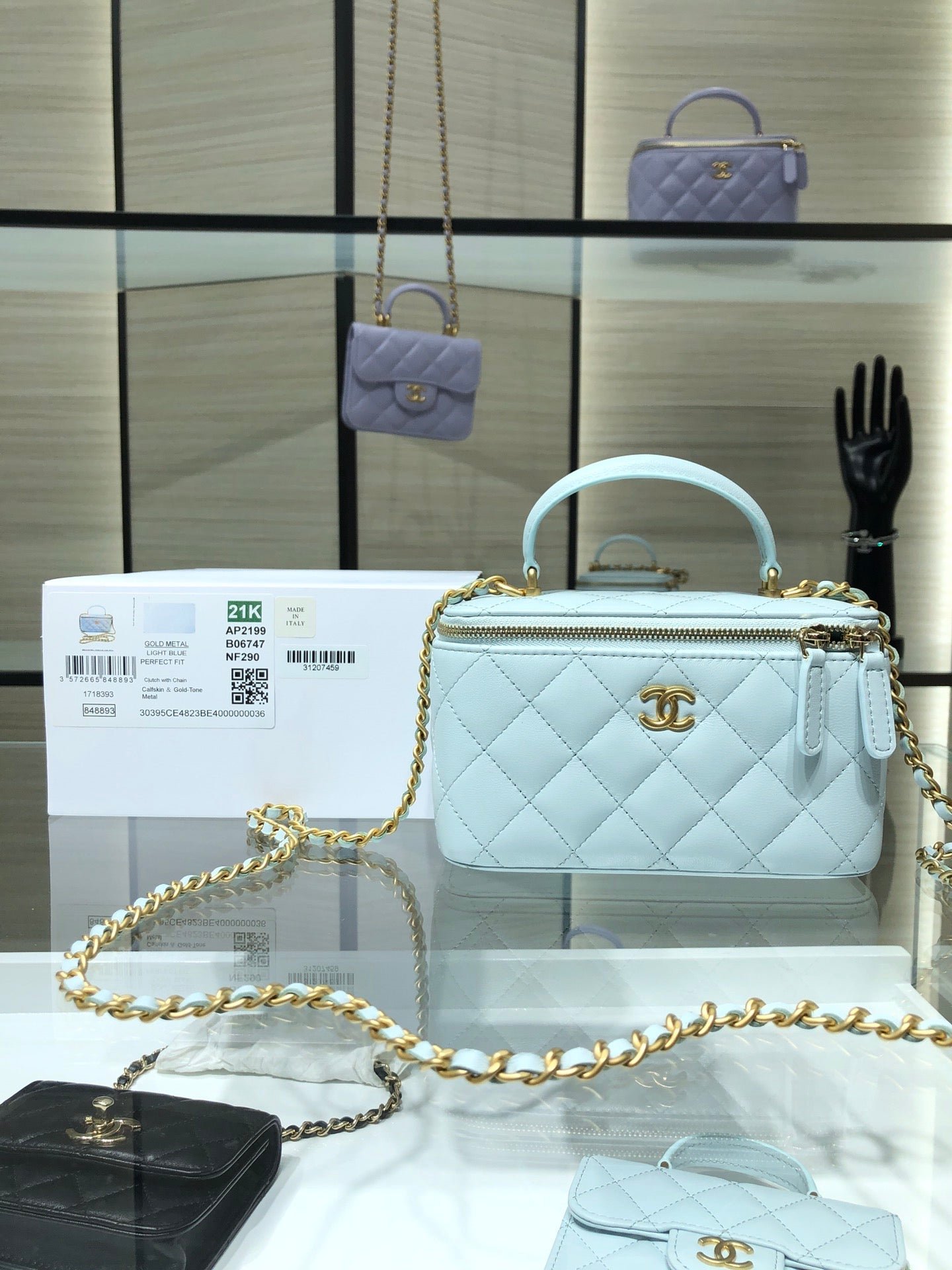 VANITY CASE CON CADENA CHANEL