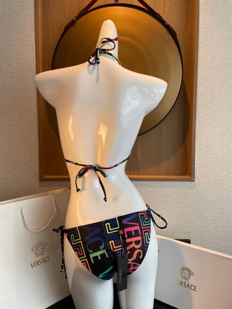 Bikini Greca Neon Print Versace - Imagen 3