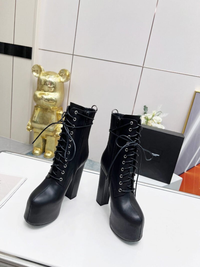 Botines Cherry de Plataforma Piel Lisa YSL - Imagen 2