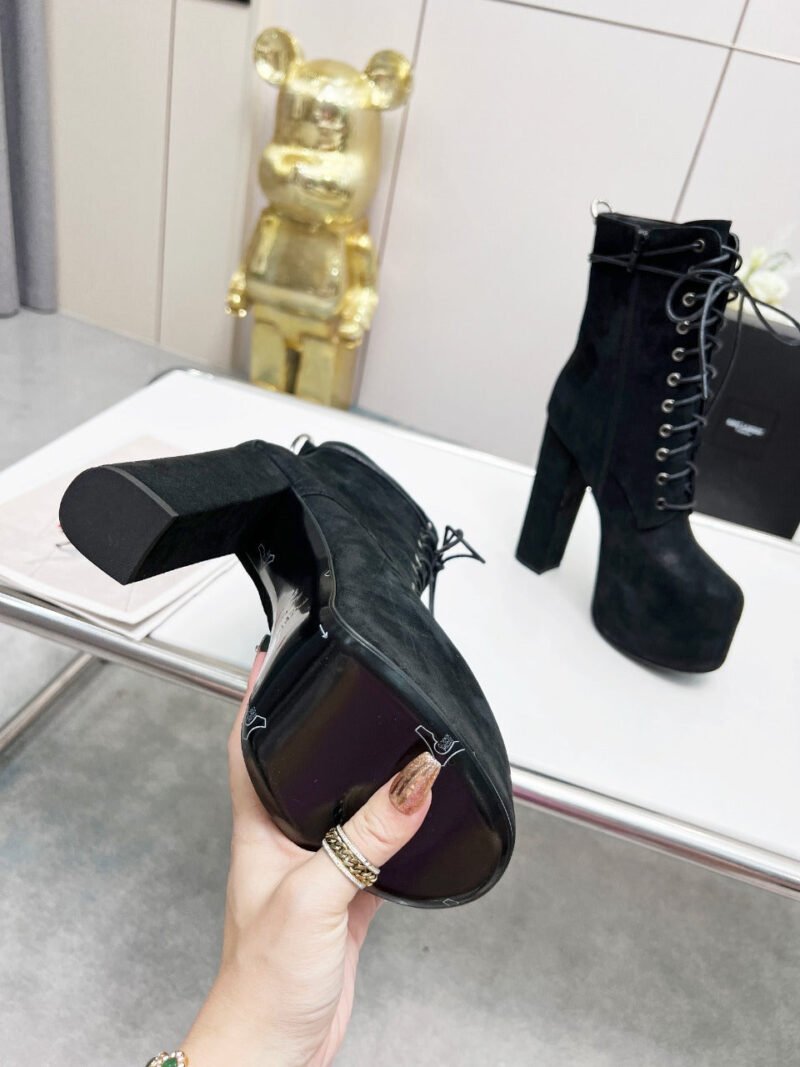 Botines Cherry de Plataforma Piel YSL - Imagen 9