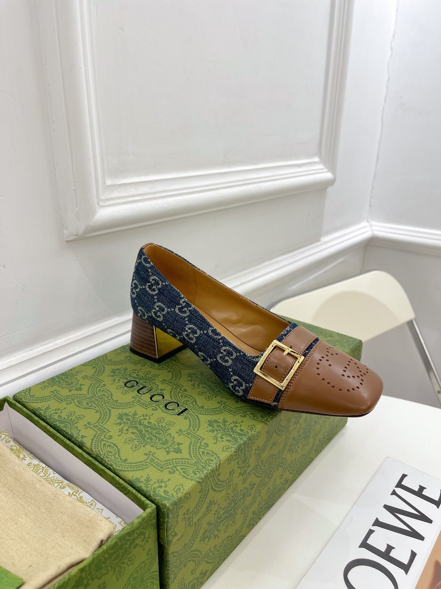 Zapato de Salón de lona GG Gucci