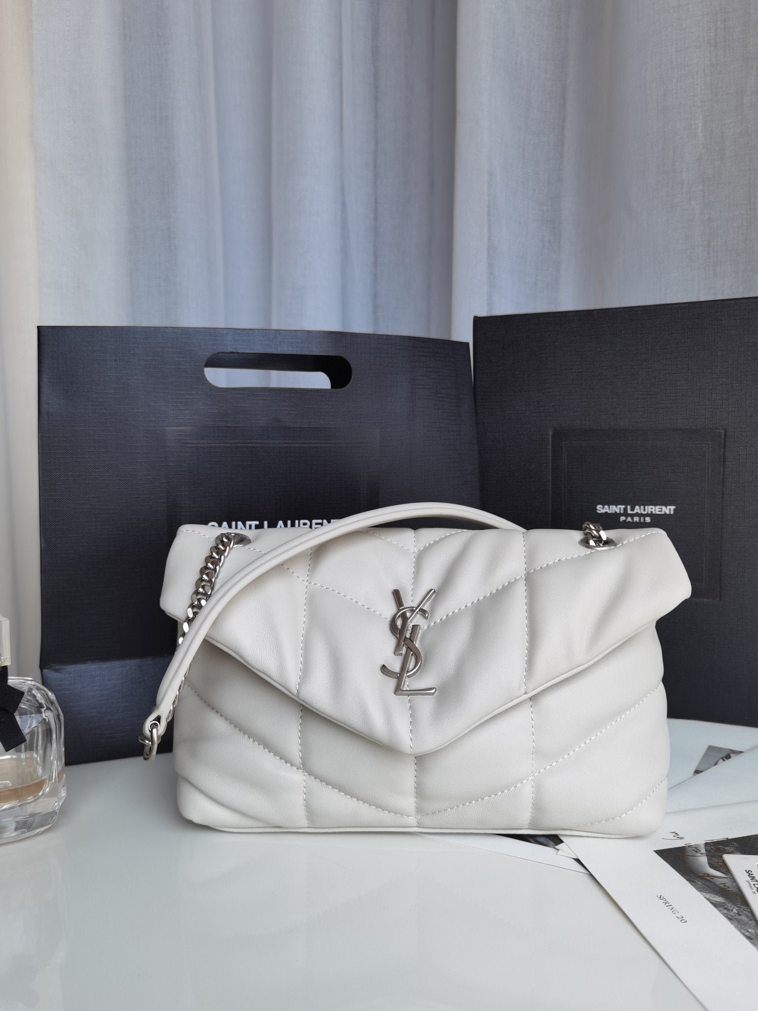 Bolso de hombro SMALL LouLou Puffer YSL