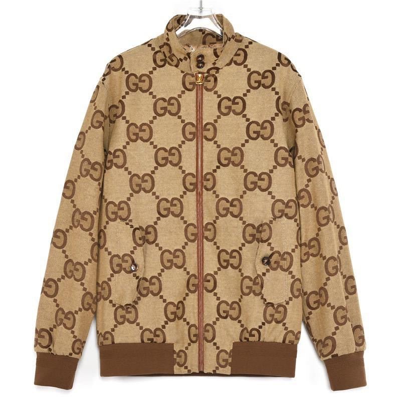 Chaqueta de lona con jumbo GG Gucci