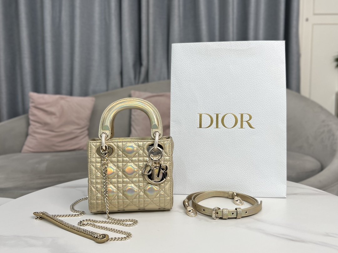 Microbolso Lady Dior - Dior Or