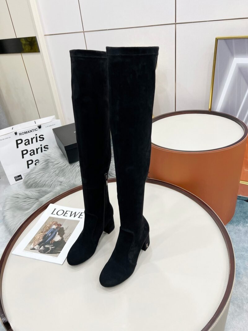 Botas Altas Lou de Piel YSL - Imagen 2